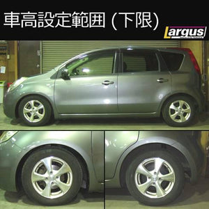 LARGUS SPEC S COILOVER KIT FOR NISSAN NOTE NE11 4WD 01011207010-QQ-752