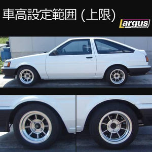 LARGUS SPEC S COILOVER KIT FOR TOYOTA COROLLA GT AE86 3DR 2WD 01011209030-QQ-563