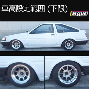 LARGUS SPEC S COILOVER KIT FOR TOYOTA COROLLA GT AE86 3DR 2WD 01011209030-QQ-563