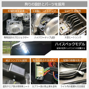 78WORKS LED HEADLIGHT BLACK FOR NISSAN Z34 FAIRLADY Z U031BK
