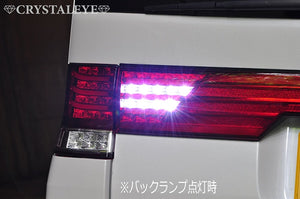 CRYSTAL EYE FIBER LED CENTER GARNISH, RED TYPE FOR DAIHATSU TANTO CUSTOM L375S L385S J124RR