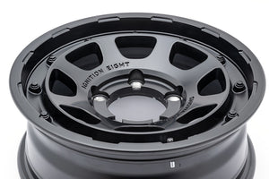 SHOWA GARAGE IGNITION EIGHT 16X6 0J ±0 1 PIECE MATTE BLACK WHEEL FOR JIMNY SIERRA JB74 JB43 ETC  W00235