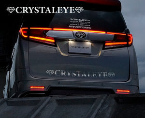 CRYSTAL EYE FIBER LED TYPE REAR BUMPER LED FIBER REFLECTOR (RED TYPE) FOR TOYOTA ALPHARD 30 X032RR