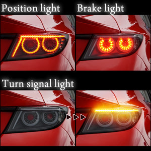 CRYSTAL EYE VULCAN FIBER LED TAIL LAMP & FIBER LED TRUNK GARNISH SET BLACK TAIL LAMPS CLEAR GARNISH FOR TOYOTA GR86 ZN8 SUBARU BRZ ZD8 J350-BK-CL