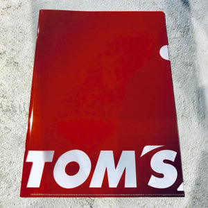 TOMS TOMS CLEAR FILE SET OF 4 (A4 SIZE) FOR  08798-TR008