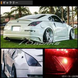 78WORKS COLORED TYPE LED TAIL LAMP V1 BLACK FOR NISSAN Z33 FAIRLADY Z ZENKI L071BK