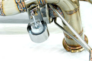 KREISSIEG F1 SOUND VALVETRONIC EXHAUST SYSTEM STAINLESS STEEL FLOATING CURL TAIL SANDBLASTED KSG LOGO MARK FOR LAMBORGHINI GALLARDO SPIDER LP550-2 LP560-4  LAG-11-STAINLESS