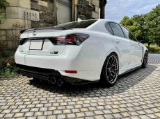LEMS DRY CARBON REAR UNDER SPLITTER LEFT AND RIGHT SET UNPAINTED FOR LEXUS GSF L639-1