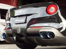 KREISSIEG F1 SOUND VALVETRONIC EXHAUST SYSTEM TITANIUM FLOATING CURL TAIL SANDBLASTED KSG LOGO MARK FOR FERRARI F12 BERLINETTA F12-01-TITANIUM-BERLINETTA