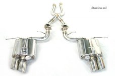 KREISSIEG F1 SOUND VALVETRONIC EXHAUST SYSTEM STAINLESS STEEL BILLET FLOATING CURL TAIL SANDBLASTED KSG LOGO MARK FOR FERRARI 599  F599-01-STAINLESSBILLET