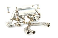 KREISSIEG F1 SOUND VALVETRONIC EXHAUST SYSTEM STAINLESS STEEL FLOATING CURL TAIL SANDBLASTED KSG LOGO MARK FOR FERRARI TESTAROSSA FERRARI 512TR FERRARI 512M F512-01-STAINLESS-TESTAROSSA-TR-M