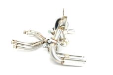 KREISSIEG F1 SOUND VALVETRONIC EXHAUST SYSTEM STAINLESS STEEL FLOATING CURL TAIL SANDBLASTED KSG LOGO MARK FOR FERRARI TESTAROSSA FERRARI 512TR FERRARI 512M F512-01-STAINLESS-TESTAROSSA-TR-M