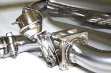 KREISSIEG FIRST CAT-BACK F1 SOUND VALVETRONIC EXHAUST SYSTEM TITANIUM FLOATING CURL TAIL SANDBLASTED KSG LOGO MARK FOR PORSCHE 981 BOXTER 2.7  P981BX-01-TITANIUM