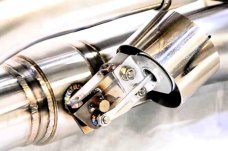 KREISSIEG FIRST CAT-BACK F1 SOUND VALVETRONIC EXHAUST SYSTEM STAINLESS STEEL FLOATING CURL TAIL SANDBLASTED KSG LOGO MARK FOR PORSCHE 991 CARRERA 4S  991CS-01-STAINLESS-4S