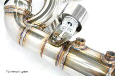 KREISSIEG HEADER BACK F1 SOUND VALVETRONIC EXHAUST SYSTEM STAINLESS STEEL BILLET FLOATING CURL TAIL SANDBLASTED KSG LOGO MARK DFI 7SP PDK FOR PORSCHE 997 TURBO DFI 7SPEED PDK TRANSMISSION P997T-01-STAINLESSBILLET-DFI7SPPDK