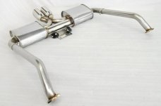 KREISSIEG FIRST CAT-BACK F1 SOUND EXHAUST SYSTEM WONDERWOLF VER. STAINLESS STEEL FLOATING CURL TAIL SANDBLASTED KSG LOGO MARK 6SP LATE MODEL FOR PORSCHE 987 BOXSTER KOUKI  P987BL-06-STAINLESS-6SP