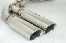 KREISSIEG CAT-BACK F1 SOUND VALVETRONIC EXHAUST SYSTEM STAINLESS STEEL BILLET FLOATING CURL TAIL SANDBLASTED KSG LOGO MARK S MODEL FOR PORSCHE 955 CAYENNE S  PCAYS-01-STAINLESSBILLET-S