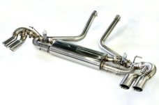 KREISSIEG CAT-BACK F1 SOUND VALVETRONIC EXHAUST SYSTEM STAINLESS STEEL FLOATING CURL TAIL SANDBLASTED KSG LOGO MARK TURBO MODEL FOR PORSCHE 957 CAYENNE TURBO  PCAYTE-01-STAINLESS-TURBO