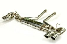 KREISSIEG CAT-BACK F1 SOUND EXHAUST SYSTEM WONDERWOLF VER. TITANIUM FLOATING CURL TAIL SANDBLASTED KSG LOGO MARK TURBO MODEL FOR PORSCHE 957 CAYENNE TURBO  PCAYT-06-TITANIUM-TURBO