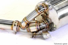 KREISSIEG CAT-BACK F1 SOUND VALVETRONIC EXHAUST SYSTEM TITANIUM FLOATING CURL TAIL SANDBLASTED KSG LOGO MARK 4S MODEL FOR PORSCHE PANAMERA 4S V8 PPANT-01-TITANIUM-4S