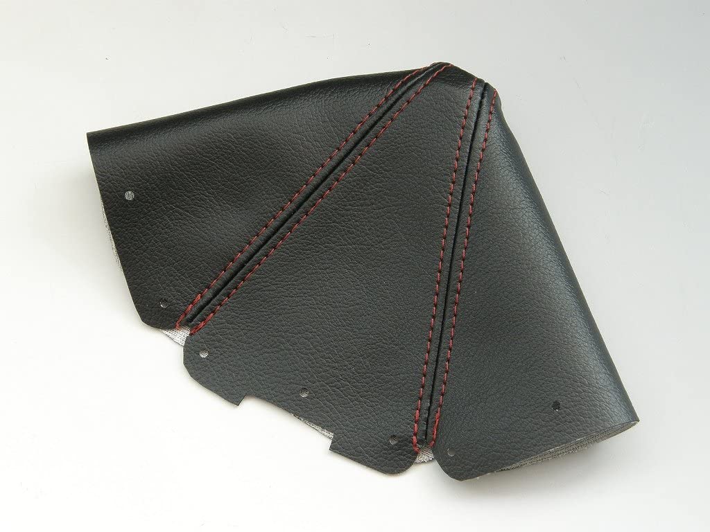 ZOOM ENGINEERING EUNOS NA ROASTER MANUAL CAR SHIFT BOOTS SYNTHETIC LEATHER BLACK COLOR RED STITCH FOR MAZDA MX-5 MIATA 8193