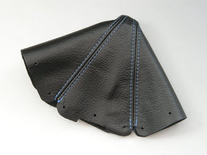 ZOOM ENGINEERING EUNOS NA ROASTER MANUAL CAR SHIFT BOOTS REAL LEATHER BLACK COLOR BLUE STITCH FOR MAZDA MX-5 MIATA 8351