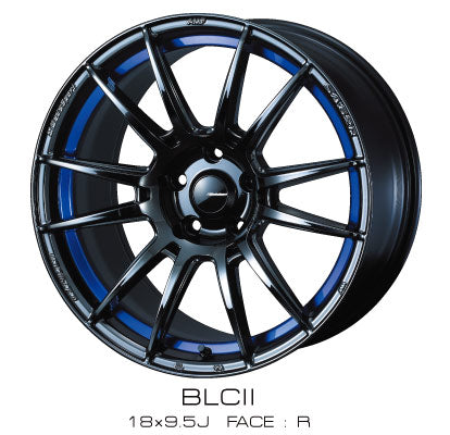 WEDS SA-62R 18X8.0 5X114.3 +42 BLC II BLUE LIGHT CHROME II 41829
