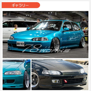 78WORKS FRONT CORNER LAMPS CLEAR TURN SIGNALS FOR HONDA CIVIC HATCHBACK COUPE EJ1 EG3 EG4 EG6 SIR VTI S067