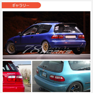 78WORKS US TYPE TAIL LAMP RED CLEAR FOR HONDA CIVIC HATCHBACK EG3 EG4 EG6 SIR VTI S073RC
