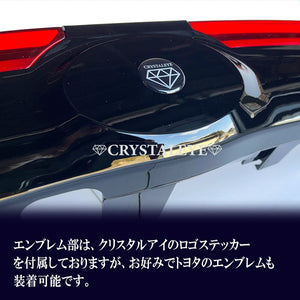 CRYSTAL EYE FIBER LED BACK DOOR REAR GARNISH SMOKE BAR FOR TOYOTA YARIS 5-DOOR KSP210 MXPA10 MXPH10 J316-SM