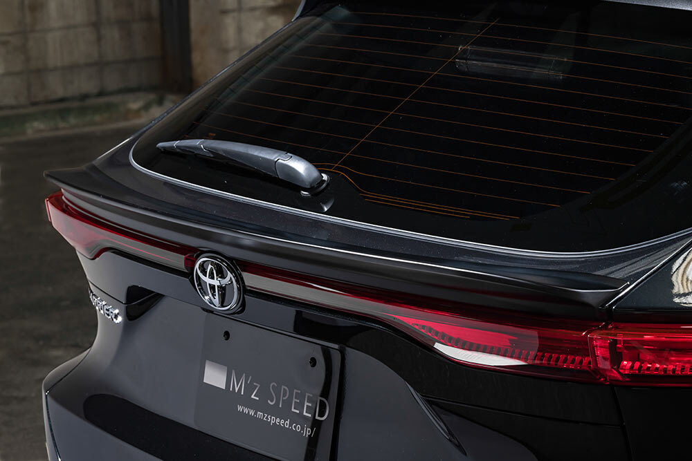 M'Z SPEED REAR GATE SPOILER ABS PRECIOUS BLACK PEARL FOR TOYOTA HARRIER MXUA80 AXUH80 2294-5110-219