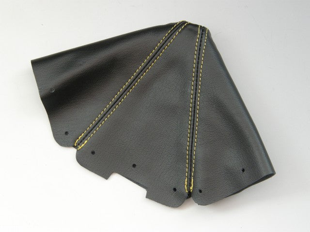 ZOOM ENGINEERING EUNOS NA ROASTER MANUAL CAR SHIFT BOOTS REAL LEATHER BLACK COLOR YELLOW STITCH FOR MAZDA MX-5 MIATA 8489