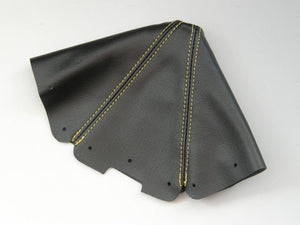 ZOOM ENGINEERING EUNOS NA ROASTER MANUAL CAR SHIFT BOOTS REAL LEATHER BLACK COLOR YELLOW STITCH FOR MAZDA MX-5 MIATA 8489