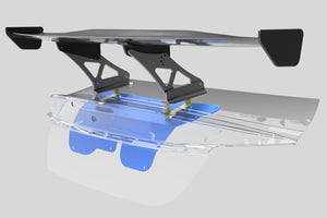 SARD WING MOUNT BRACE EXCLUSIVE OPTION FOR GT-WING 014 AND FUJI MINI FOR TOYOTA GR86 3BA-ZN8 SUBARU BRZ 3BA-ZD8 61932