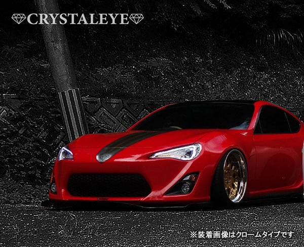 CRYSTAL EYE LED LIGHT BAR HEADLIGHT V3 FOR HALOGEN VEHICLES WITH FLOWING TURN SIGNALS BLACK (BK) FOR TOYOTA 86 SUBARU BRZ WITH HALOGEN HEADLIGHTS J164-BK