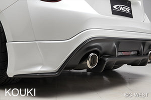 C-WEST REAR HALF SPOILER PAINTED ABS DARK GRAY METTALIC 61K FOR TOYOTA 86 ZN6 KOUKI CZN601BRHDGAB