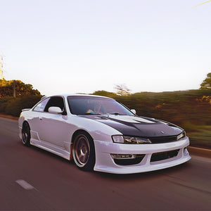 78WORKS CLEAR LENS MODEL HEADLIGHT CHROME FOR NISSAN S14 SILVIA (KOUKI) S084CR