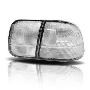 78WORKS US TYPE TAIL LAMP ALL CLEAR FOR HONDA CIVIC COUPE FERIO EK2 EK3 EK4 EK5 EK8 S076FC