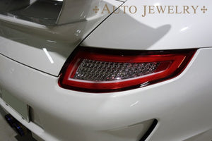CRYSTAL EYE FIBER FULL LED TAIL LAMP (RED CLEAR) AUTOJEWELRY FOR PORSCHE 997 911 ZENKI J160RC
