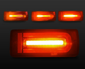 CRYSTAL EYE LED TAIL, CURRENT LOOK, SEQUENTIAL TURN SIGNALS, RED CLEAR FOR MERCEDES BENZ G-CLASS GELÄNDE 07-17Y D084-RC