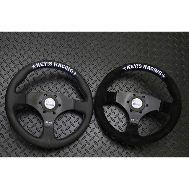 KEY'S RACING ORIGINAL STEERING WHEEL 07Y 325 FLAT SUEDE SW01037-1