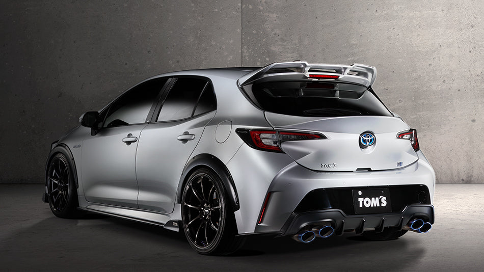TOMS DUCKTAIL SPOILER SET FRP ATTITUDE BLACK MICA 218 FOR TOYOTA COROLLA SPORT ZWE211 NRE22 64440-TZE21-B