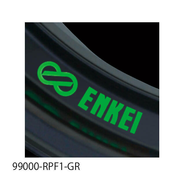 ENKEI RPF1 RIM STICKER FLUORESCENT GREEN 99000-RPF1-GR