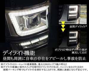 NIGHT STAR PROJECTOR LED HEADLIGHT & LED FOG SEQUENTIAL TURN SIGNAL CORNER LAMP SET FOR ISUZU GIGA U065