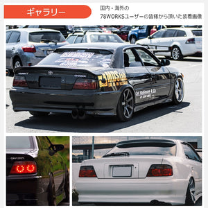 78WORKS LED TAIL LAMP V2 RED SMOKE FOR TOYOTA 100 SERIES CHASER JZX LX GX SX ZENKI KOUKI S313RS