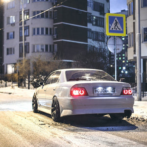 78WORKS LED TAIL LAMP V2 ALL CLEAR FOR TOYOTA 100 SERIES CHASER JZX LX GX SX ZENKI KOUKI S313FC