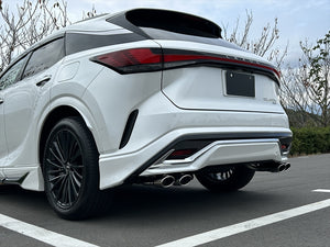 EXART ONE MUFFLER CARBON FIBER OVAL TAILPIPE (110MM X 70MM 4 PIECES) EXHAUST EXHAUST FOR LEXUS RX450H+ 6LA-AALH16 A25A-FXS EA02-LX115-C