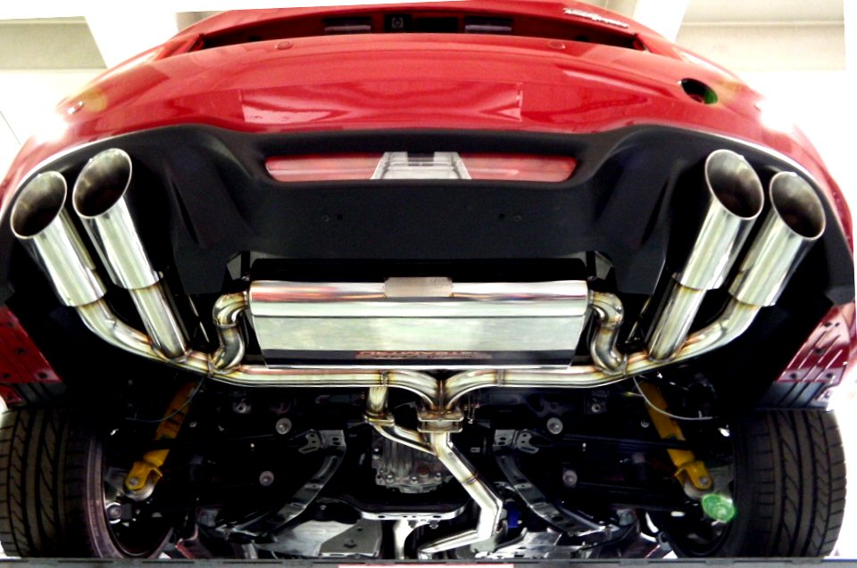 KREISSIEG F1 SOUND VALVETRONIC EXHAUST SYSTEM TITANIUM FLOATING CURL TAIL SANDBLASTED KSG LOGO MARK FOR ABARTH 124 SPIDER 6AT AB124-1-TITANIUM