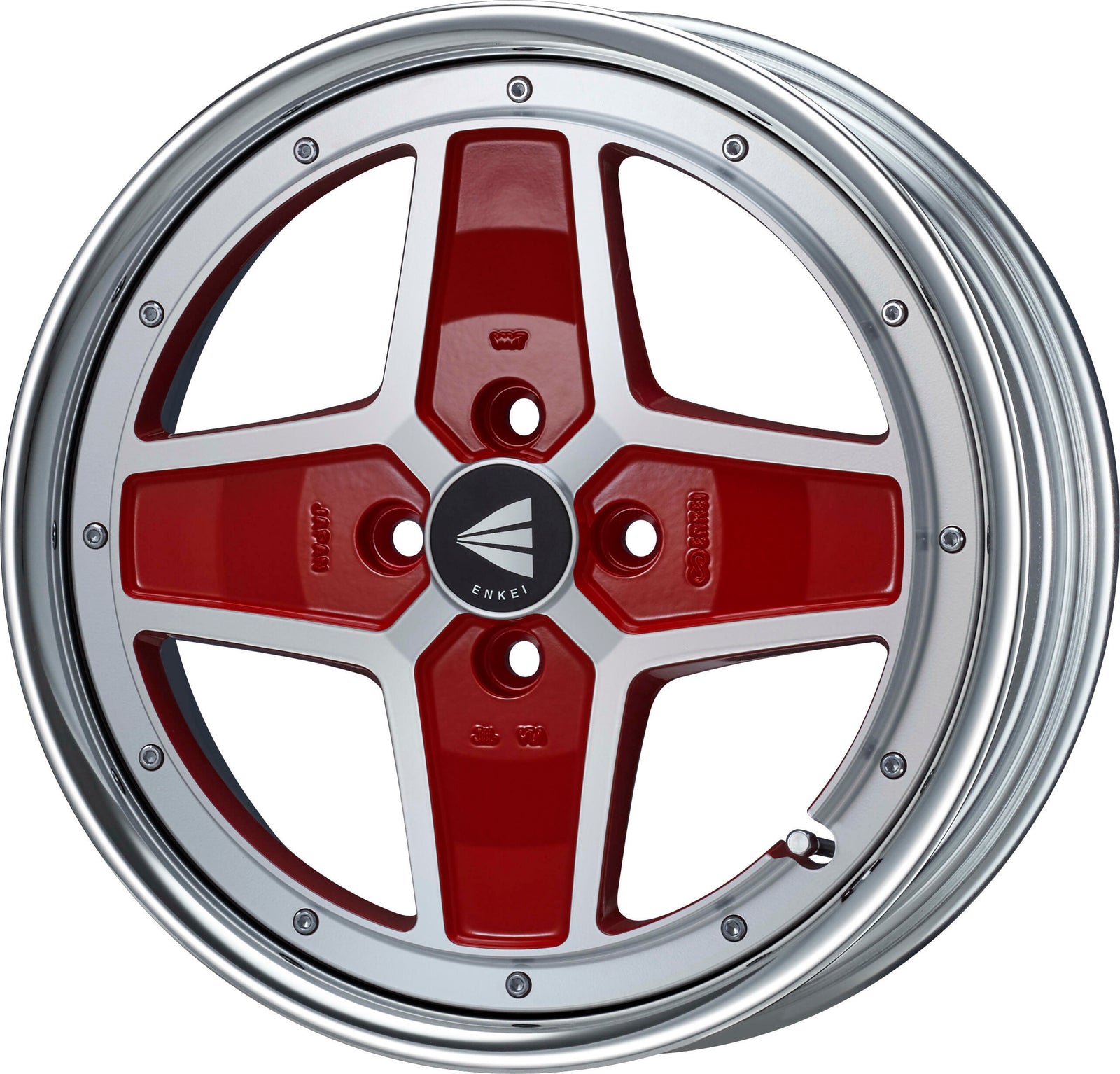 ENKEI ENKEI NEO CLASSIC APACHE2 NEO HI DISK 17X8J 100X4 45~5 MACHINING RED ENKEI-01392