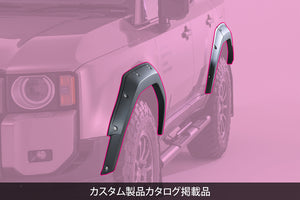 JAOS FENDER GARNISH TYPE-X PAINTED MATTE BLACK FOR TOYOTA LAND CRUISER 250 TRJ250W GDJ250W B135068MB